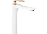 Rubinetto Da Lavabo Rea Orbit White Gold High