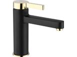 Rubinetto Da Lavabo Rea Polo Black Gold Low