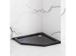 Piatto Doccia Acrilico Rea Diamond Black 90X90