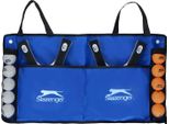 Set Da Ping Pong Slazenger 15 Pezzi - 4 Racchette Da Ping Pong, 10 Palline Da Ping Pong E 1 Borsa Per Il Trasporto - Facile Da Portare Con Sé - Multicolore