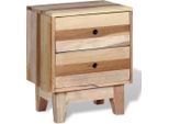The Living Store Comodino In Legno Massiccio Antico