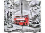 Vidaxl Divisorio Pieghevole 228 X 170 Cm London Bus Nero Bianco - Divisorio - Divisorio - Paravent - Paraventi