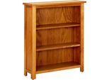 The Living Store Libreria 3 Vani 70X22,5X82 Cm In Rovere Massiccio