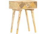 Vidaxl Comodino 43×30×58 Cm In Legno Massiccio Di Mango - Comodino - Comodini - Consolle Da Letto - Consolle Da Letto