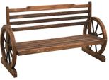 The Living Store Panca Da Giardino 112 Cm In Legno Massiccio Di Abete