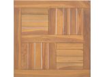 Syfax™ Piano Tavolo Quadrato 50X50X2,5 Cm In Legno Massello Di Teak