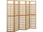 Vidaxl Trellis/Paravent 5 Pezzi In Legno Massiccio Di Abete 201,5X180 Cm - Paravent - Parete Divisoria - Parete Divisoria Per Ambienti