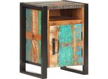 Vidaxl Comodino 40X35X55 Cm In Legno Massello Antico - Comodino - Comodini - Comodini In Legno - Comodini In Legno
