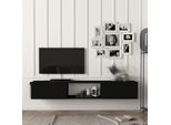 Mobile Tv 'Paltamo' 180X31X29,5Cm Nero