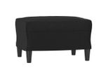 Syfax™ Poggiapiedi Nero 60X50X41 Cm In Pelle Finta