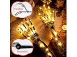2 Pack Halloween Scheletro Decorazione Scheletro Braccia Bianco Caldo Illuminato Per Uso Prato Giardino Halloween Scheletro Decorazione