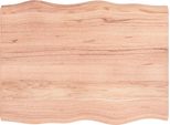 Syfax™ Piano Tavolo Marrone Chiaro 80X60X(2-6) Cm Rovere Non Trattato
