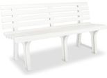 Panchina Da Giardino The Living Store 145,5 Cm In Plastica Bianca