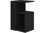 Syfax™ Tavolino Nero 36X30X56 Cm In Legno Multistrato