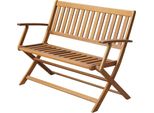 The Living Store Panca Da Giardino 120 Cm In Legno Massiccio Di Acacia