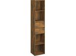 Syfax™ Libreria Rovere Fumo 36X30X171 Cm In Legno Multistrato