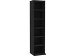 Syfax™ Mobile Porta Cd Nero 21X20X88 Cm In Legno Multistrato