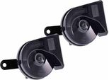 Tromba A 12V, 118 Db, Bicolore, Cocleare, Diametro 85 Mm, Diritta, Omologazione E9, 2 Pz.