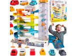 Parcheggio Malplay Con Ascensore E 6 Auto Per Un Bambino Dai 3 Anni In Su, Parcheggio A 3 Piani, Luci E Suoni, Set Di Adesivi E Accessori