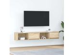 Syfax™ Mobili Tv 2 Pz Rovere Sonoma 80X31X25,5 Cm In Legno Multistrato