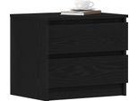 Syfax™ Armadio Da Notte 2 Pcs Rovere Nero 50 X 40 X 43,5 Cm