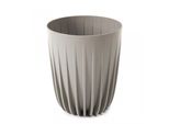 Vaso Da Fiori In Plastica Con Inserto In Legno Mira Eco 14,5 Cm Grigio