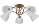 Italux Lugano 5 E27 Lampada A Sospensione Cromata 63 Cm