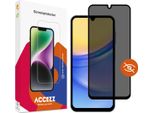 Samsung Galaxy A15 Screenprotector: Accezz Gehard Glas Privacy Screenprotector - Trasparente