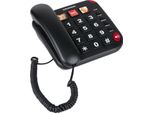 Telefono Fisso Grundig Per Anziani - Con Tasti Grandi, Tasto Di Chiamata D'emergenza E Tasti Fotografici - Squillo Forte - Telefono Con Collegamento Via Cavo - Adatto Ad Anziani E Ipovedenti