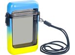 Inf Portasigarette Portatile Trasparente Impermeabile Con Cordino - Protezione Blu