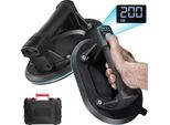Ventosa Elettrica, Diametro Ventosa 200 Mm, Capacità Di Carico 200 Kg, Capacità Batteria 1800 Mah, Tempo Di Ricarica 2-3 Ore, Durata Di Utilizzo 12 Ore