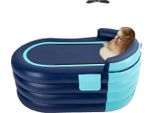 Vasca Da Bagno Gonfiabile, Isolamento A 4 Strati, Design Portatile, Blu