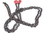Catena Di Sollevamento, Spessore 8 Mm, Lunghezza 3 M, Portata 2 Tonnellate, Acciaio Legato, Gancio Di Sicurezza Forgiato