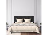 Yuenfong 160 X 200 Cm Struttura Letto Imbottita Letto Imbottito Con Testiera E Rete A Doghe Struttura Letto A Piattaforma In Metallo Base Materasso, Nabuk, Nero