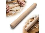 Mattarello In Legno Di Faggio Massiccio - 40 Cm, Ø 4 Cm - Per Pizza E Pasta - Design Robusto