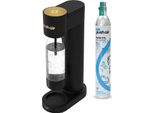 Dafi Pushair Saturator Con Cartuccia Di CO2 + Bottiglia Da 0,7 L Nero E Oro