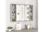 Syfax™ Mobile A Specchio Con Led Grigio Cemento 76X15X55 Cm