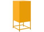 Syfax™ Comodino Giallo Senape 36X39X78 Cm In Acciaio