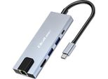Qoltec Hub Usb C 5In1 Usb C Pd 100W 2Xusb Hdmi 4K RJ45