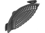 Snap N Strain Colino In Silicone Per Pentole, Carne, Verdura E Frutta Nero Gadget Da Cucina