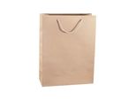 Borsa Di Carta, 32 X 13 X 42 Cm, 100 Pezzi. Kraftlux Eco Beige Awih