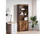 Maison Exclusive - Credenza Alta In Rovere Affumicato 70X35X180 Cm Materiale Ligneo