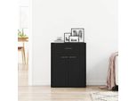 Maison Exclusive - Credenza Effetto Rovere Nero 60 X 30 X 75 Cm Materiale Ligneo