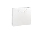 Borsa Di Carta, 38 X 10 X 35 Cm, 100 Pezzi. Kraftlux Eco Bianco Awih