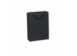 Borsa Di Carta 24 X 9 X 33 Cm, 150 Pezzi, Nera Premium Awih