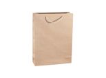 Borsa Di Carta, 30 X 10 X 40 Cm, 100 Pezzi. Kraftlux Eco Beige Awih