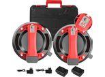 Ventosa Per Piastrelle, Diametro 20 Cm, Portata 200 Kg, Rosso, 2 Pezzi