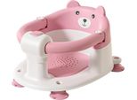 Seggiolino Da Bagno Per Neonati, Design Pieghevole, Base Antiscivolo, Rosa