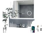 Specchio Da Bagno, Illuminazione A Led, Funzione Antiappannamento, Metallo