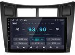 Radio Android Compatibile Con Toyota Yaris XP90 2005-2012 Carplay Android Auto Navi Bluetooth Dab+ Telecamera Posteriore 9 Pollici 64 Gb